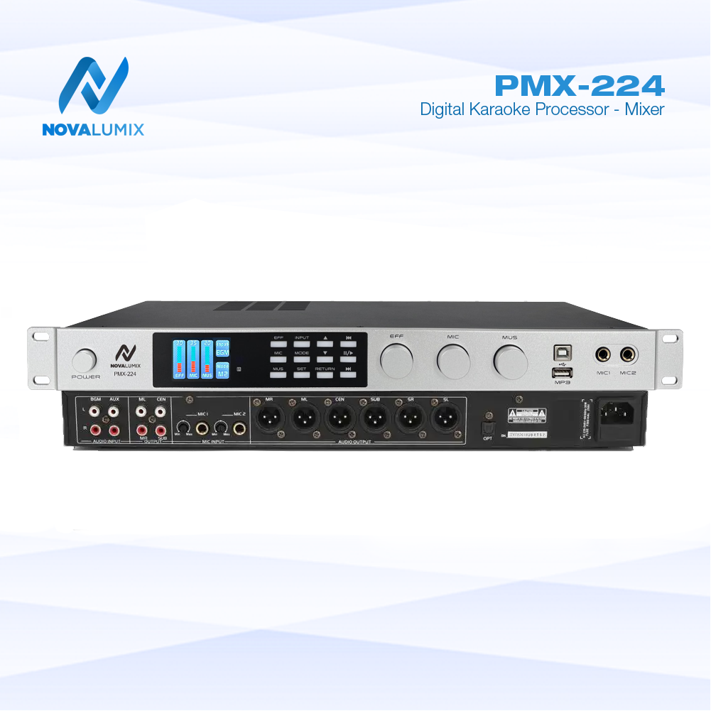 PMX-224 Digital Karaoke Processor - Mixer | NovaLumix | Best In Class PMX-224 Digital Karaoke Processor - Mixer | NovaLumix | Best In Class
